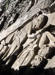 Reliëf op een piramide, Late Klassieke periode (600-900 AD)